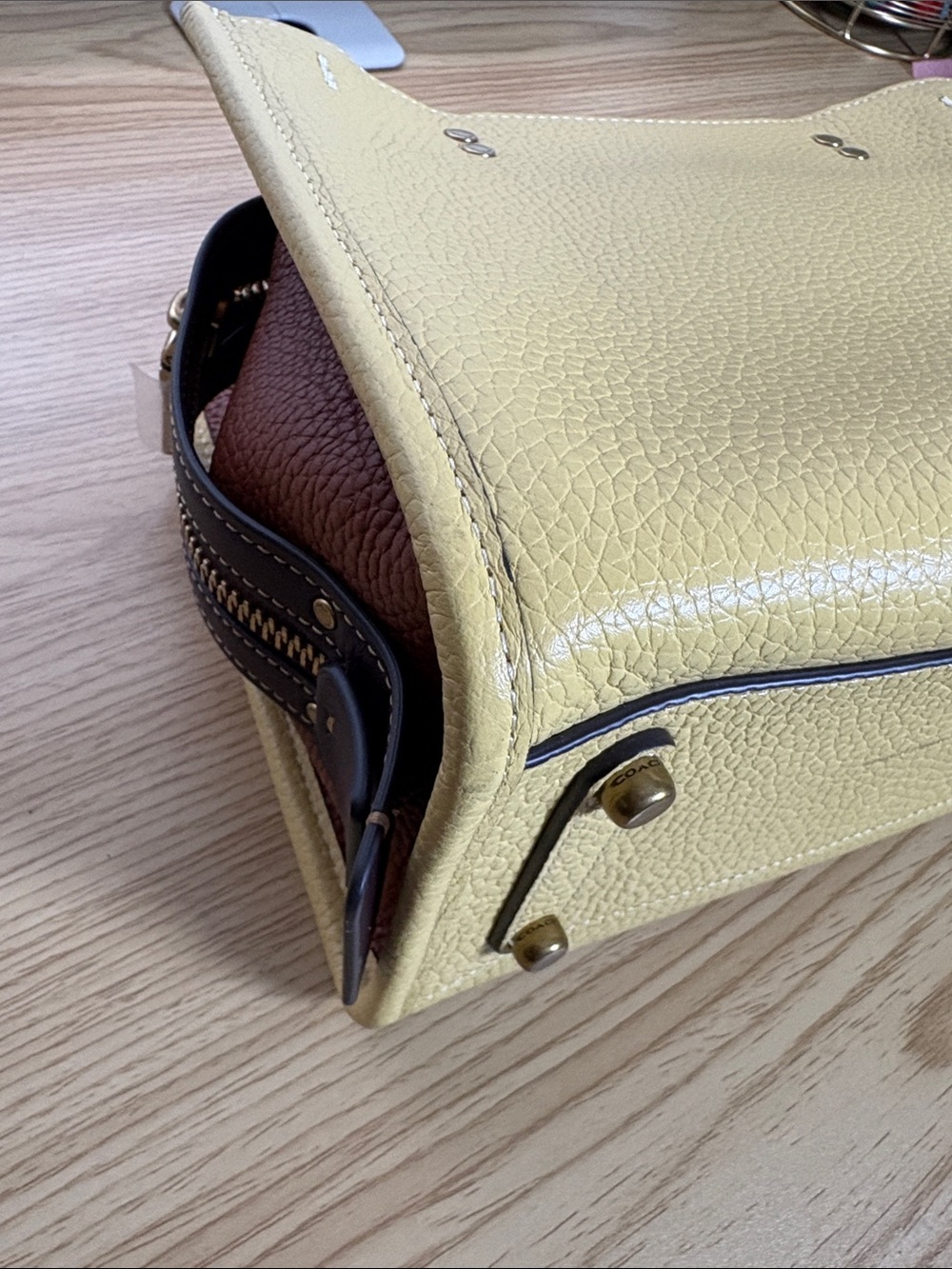 Coach Rogue 25 Regenerative Leather In Hay - Picture 16 of 16